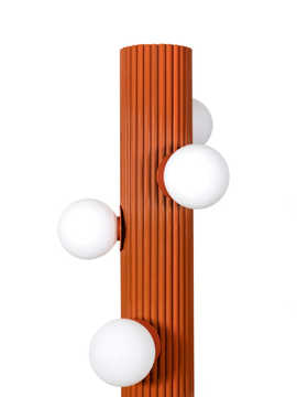 KLEOS - Lacquered metal floor lamp with marble base by ROYAL STRANGER - view 3